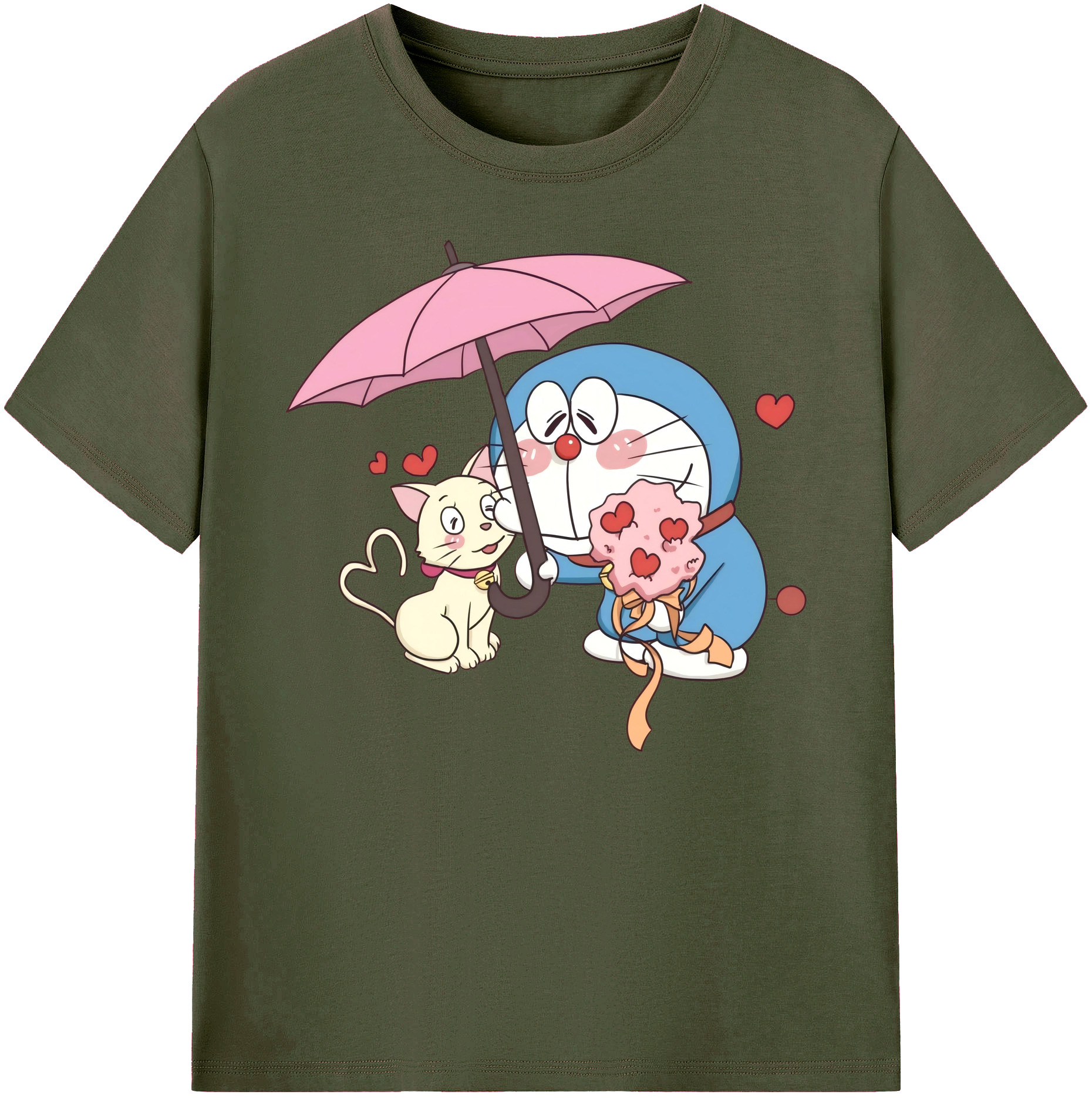 （画像用） ドラえもん Doraemon 綿100％ メンズ半袖Tシャツ｜肌触りやわらか＆通気性